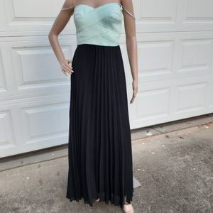 B Darlin bandage top flowing skirt dress